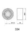 ASHIKA 45-03-334 Tensioner, timing belt